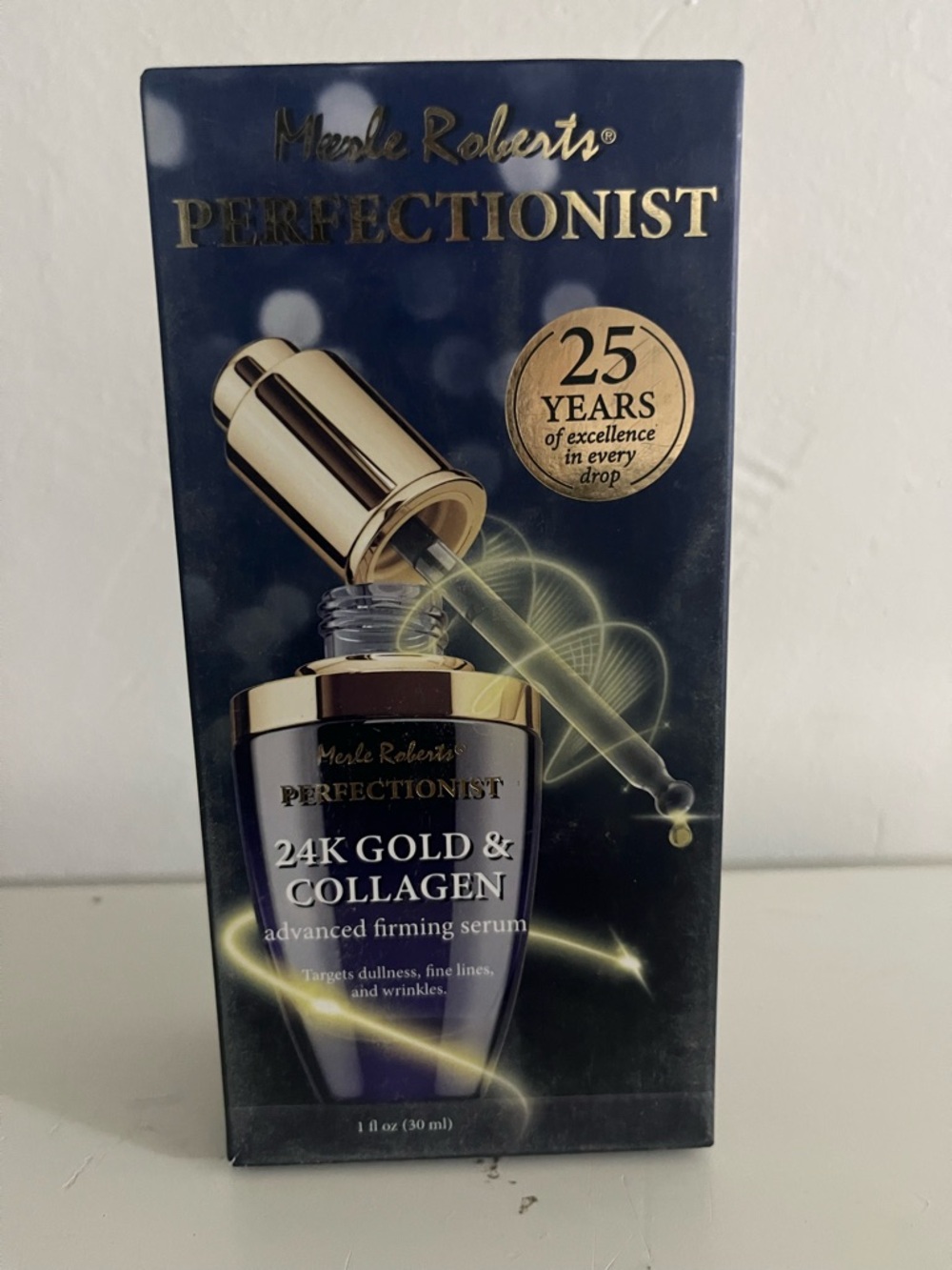 Merle Roberts Perfectionist 24K Gold & Collagen Firming Serum - Gold